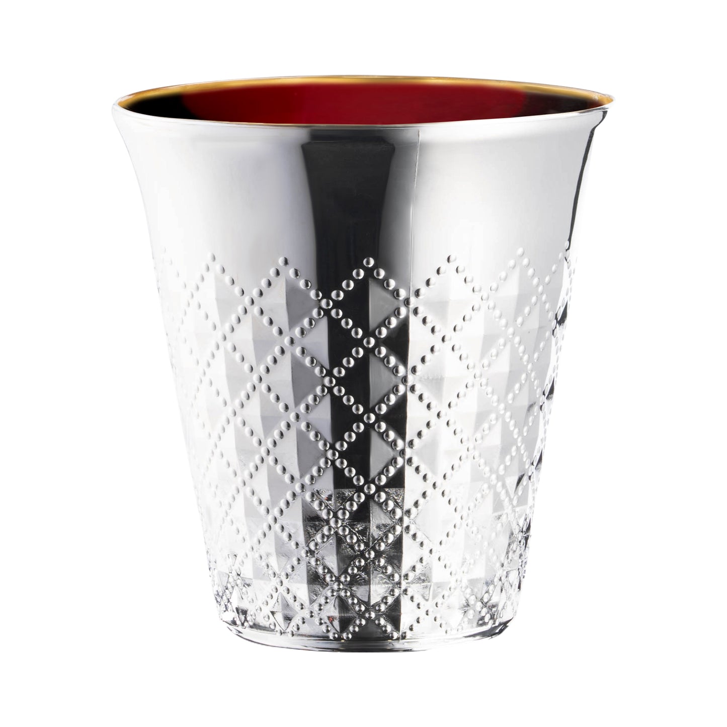 5 oz. Shiny Metallic Aluminum Silver Round Plastic Kiddush Cups | The Kaya Collection