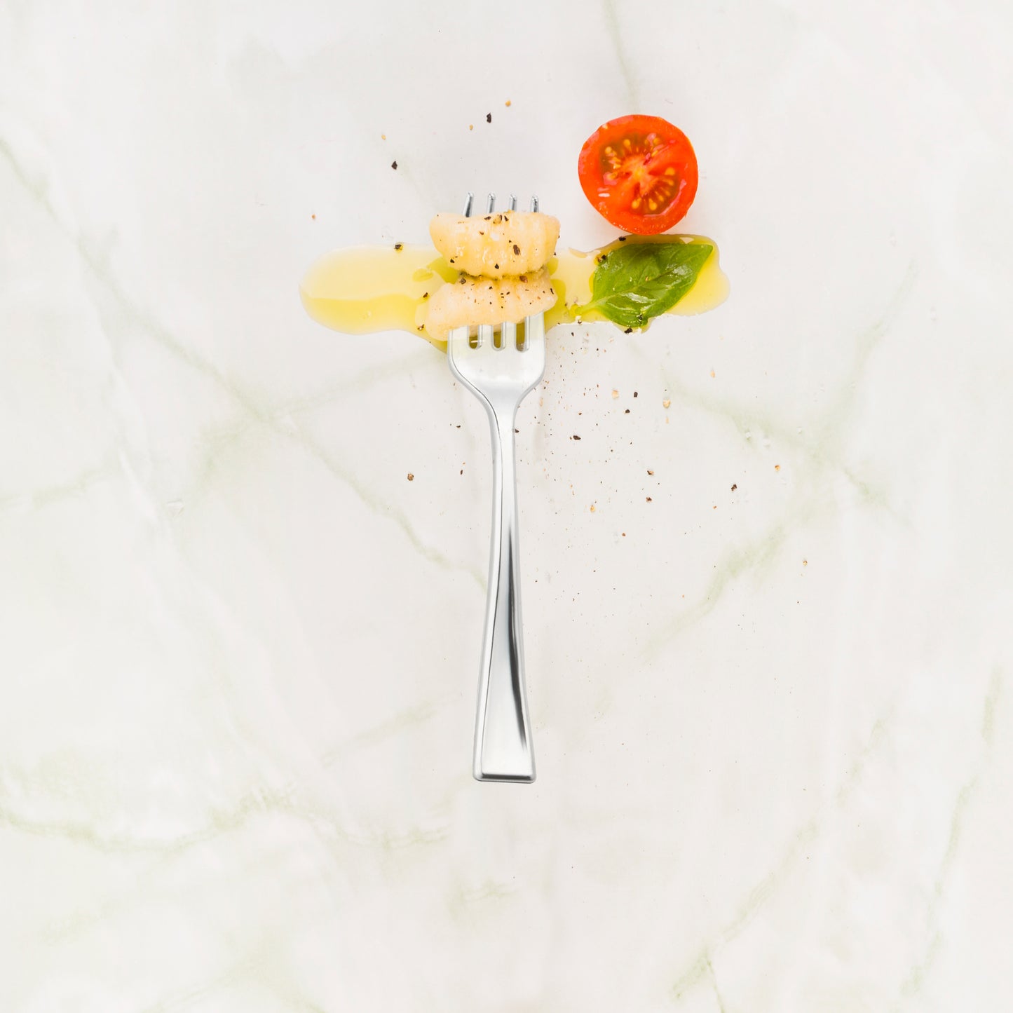 Shiny Metallic Silver Mini Disposable Plastic Tasting Forks