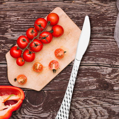 Shiny Silver Glamour Disposable Plastic Knives