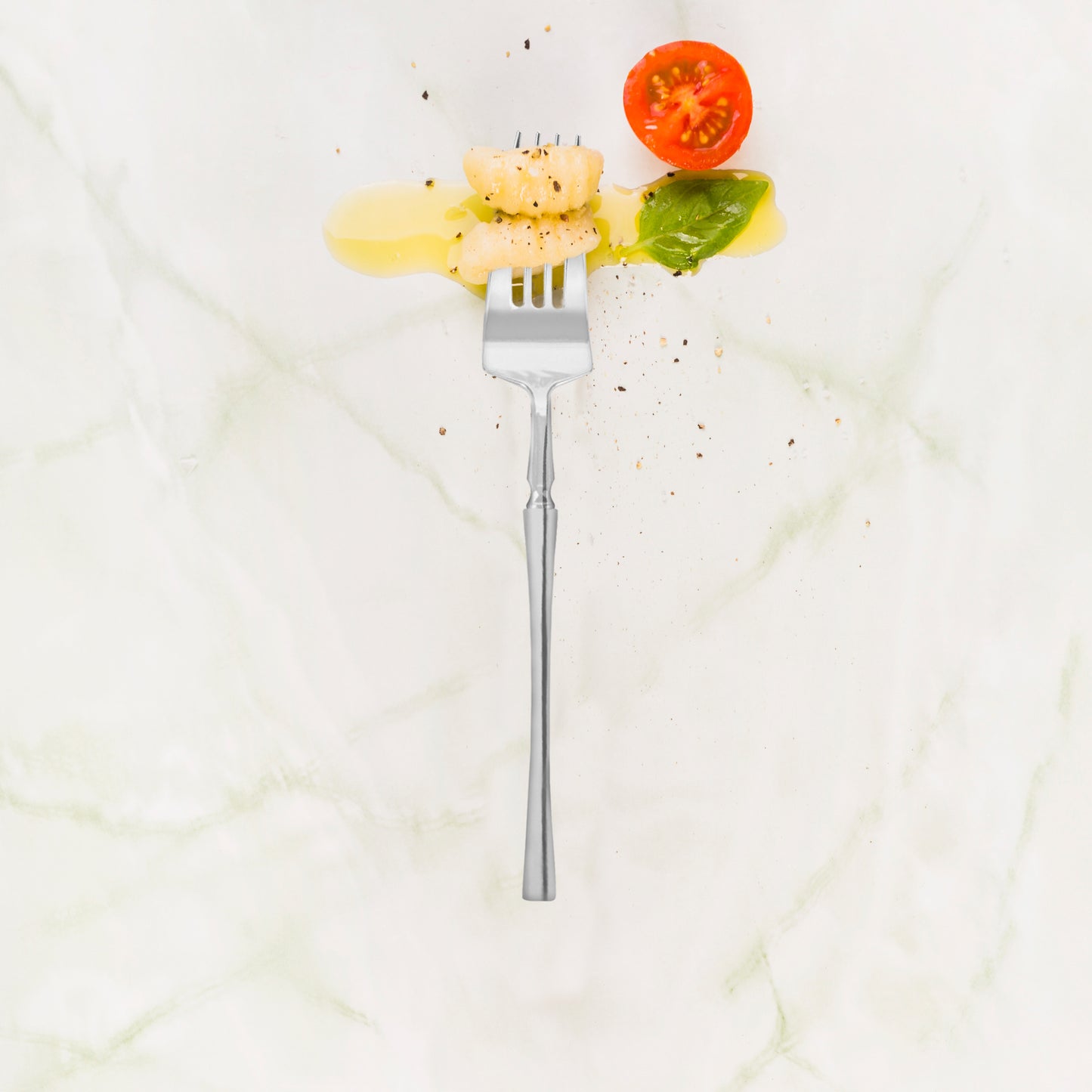 Shiny Metallic Silver Moderno Disposable Plastic Dessert Forks