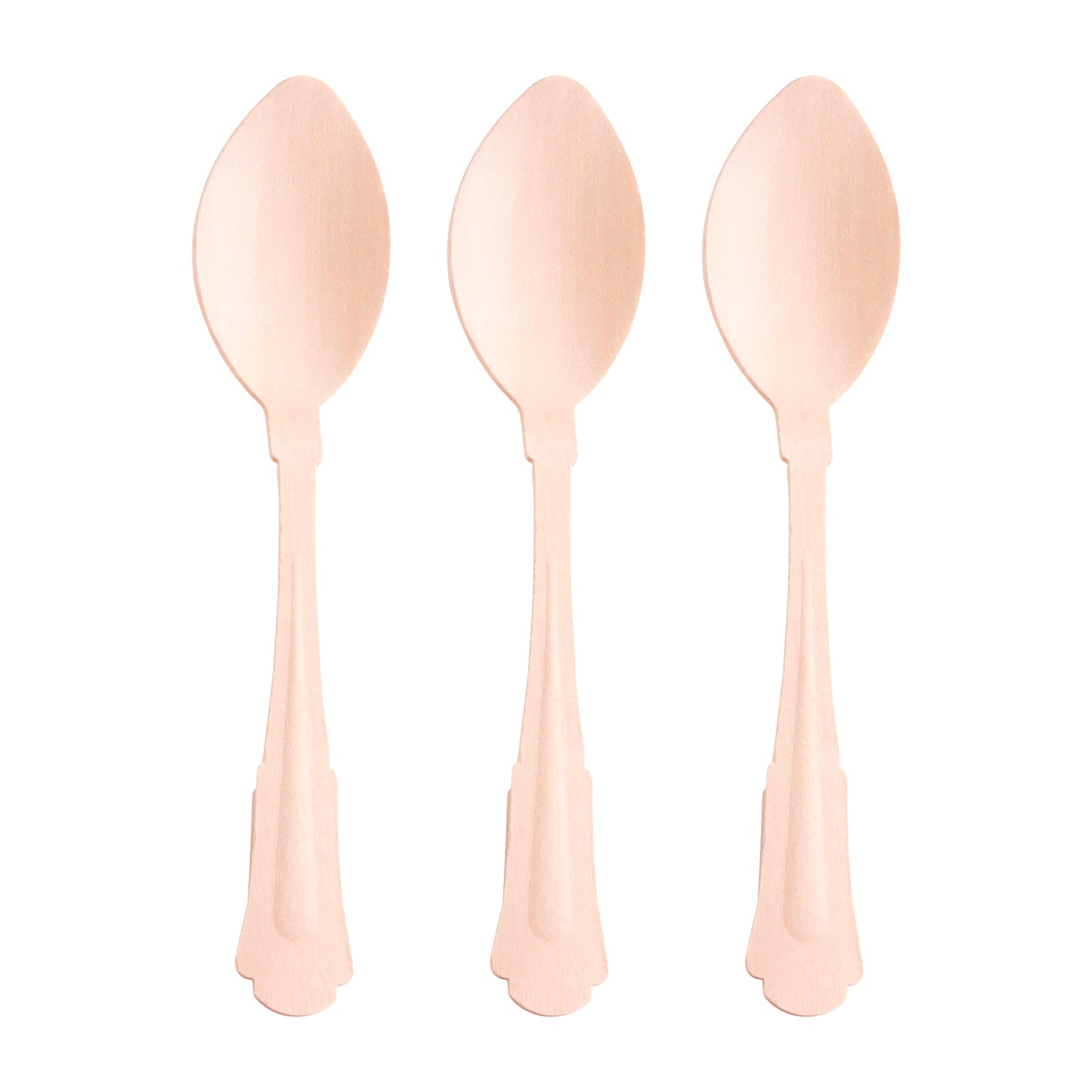 Silhouette Birch Wood Eco Friendly Disposable Dinner Spoons Secondary | The Kaya Collection