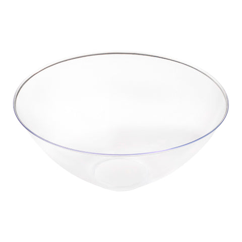 Solid Clear Organic Round Plastic Bowls (32 oz.) | The Kaya Collection