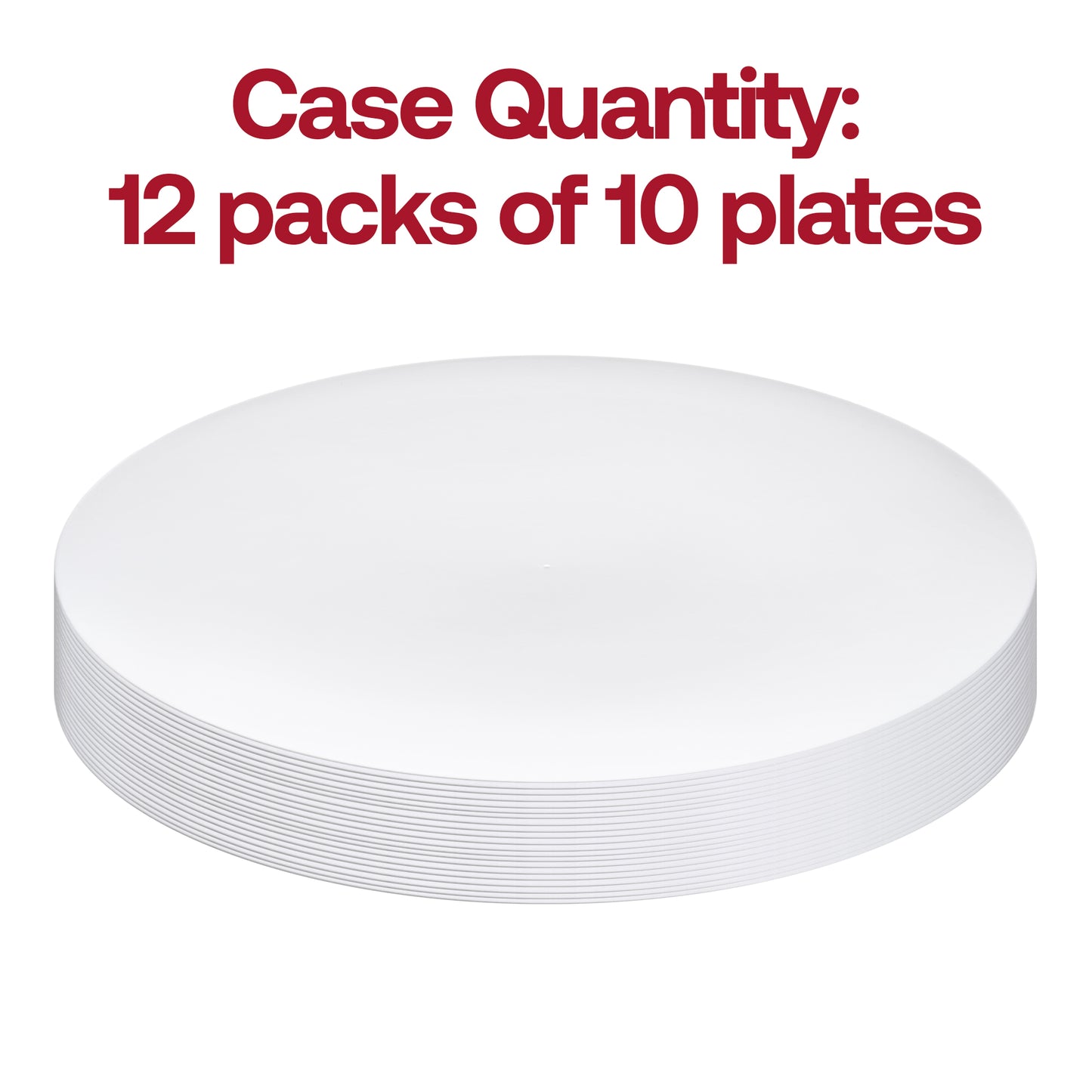 Solid White Organic Round Disposable Plastic Appetizer/Salad Plates (7.5") Quantity | The Kaya Collection