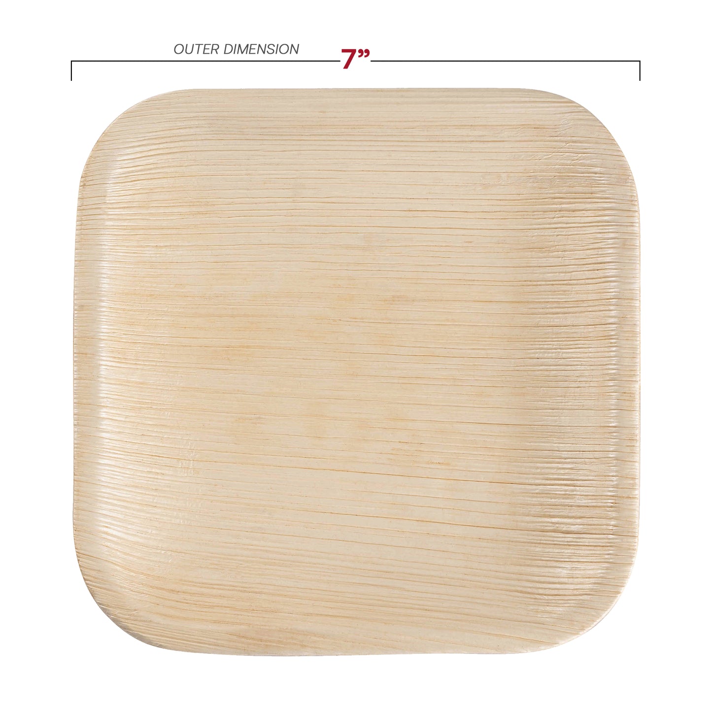 Square Palm Leaf Eco Friendly Compostable Dinnerware Value Set