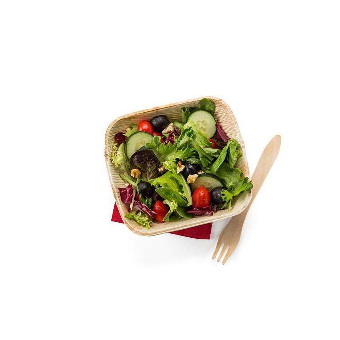 Square Palm Leaf Disposable Eco-Friendly Soup Bowls (8 oz.)