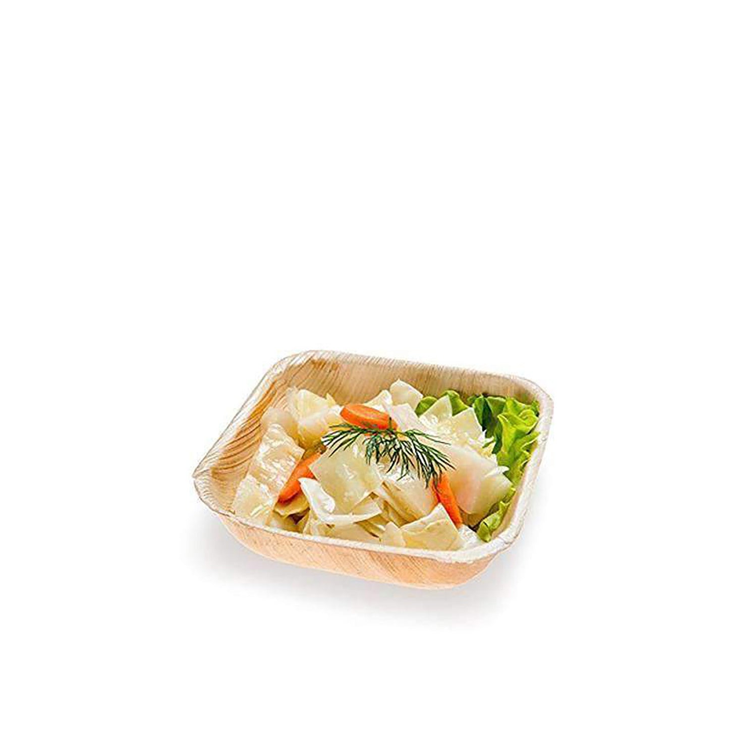 Square Palm Leaf Disposable Eco-Friendly Soup Bowls (8 oz.)