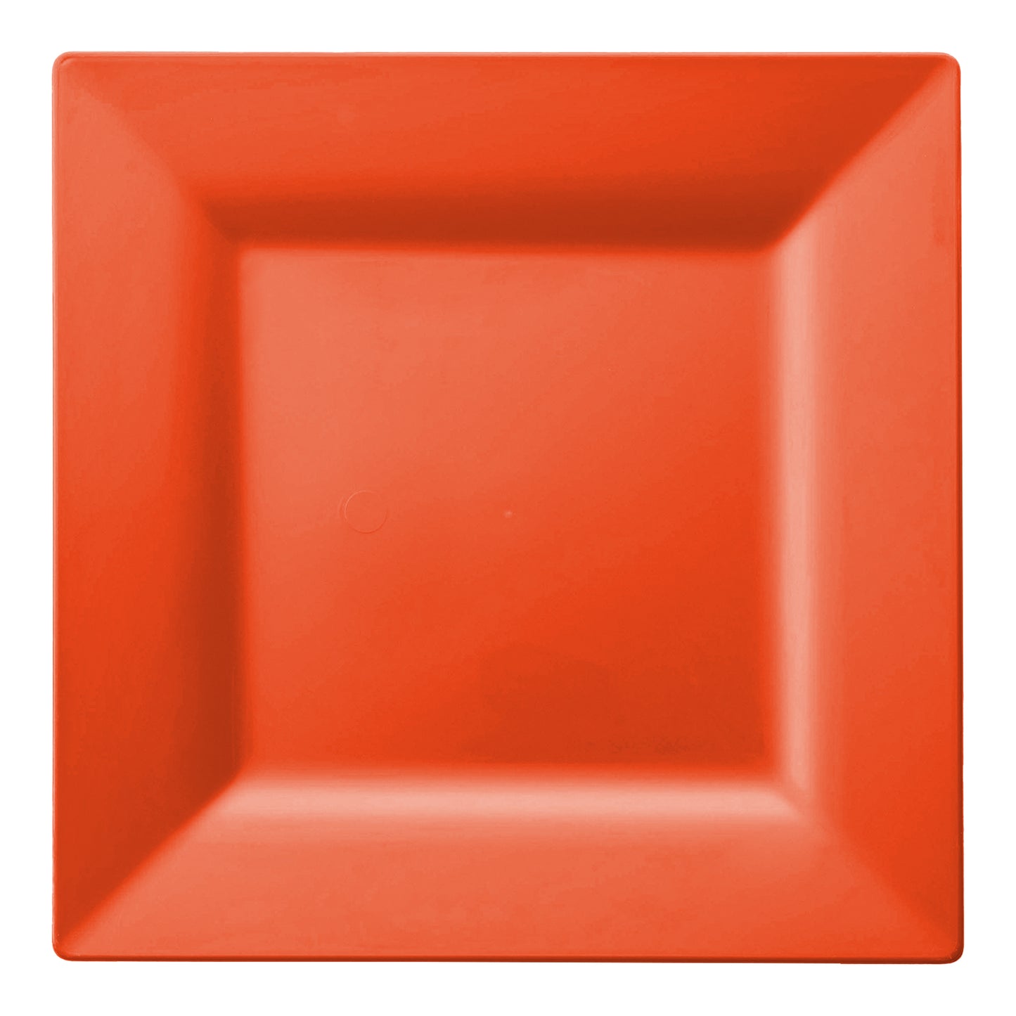 Tropical Coral Square Disposable Plastic Cake Plates (6.5")