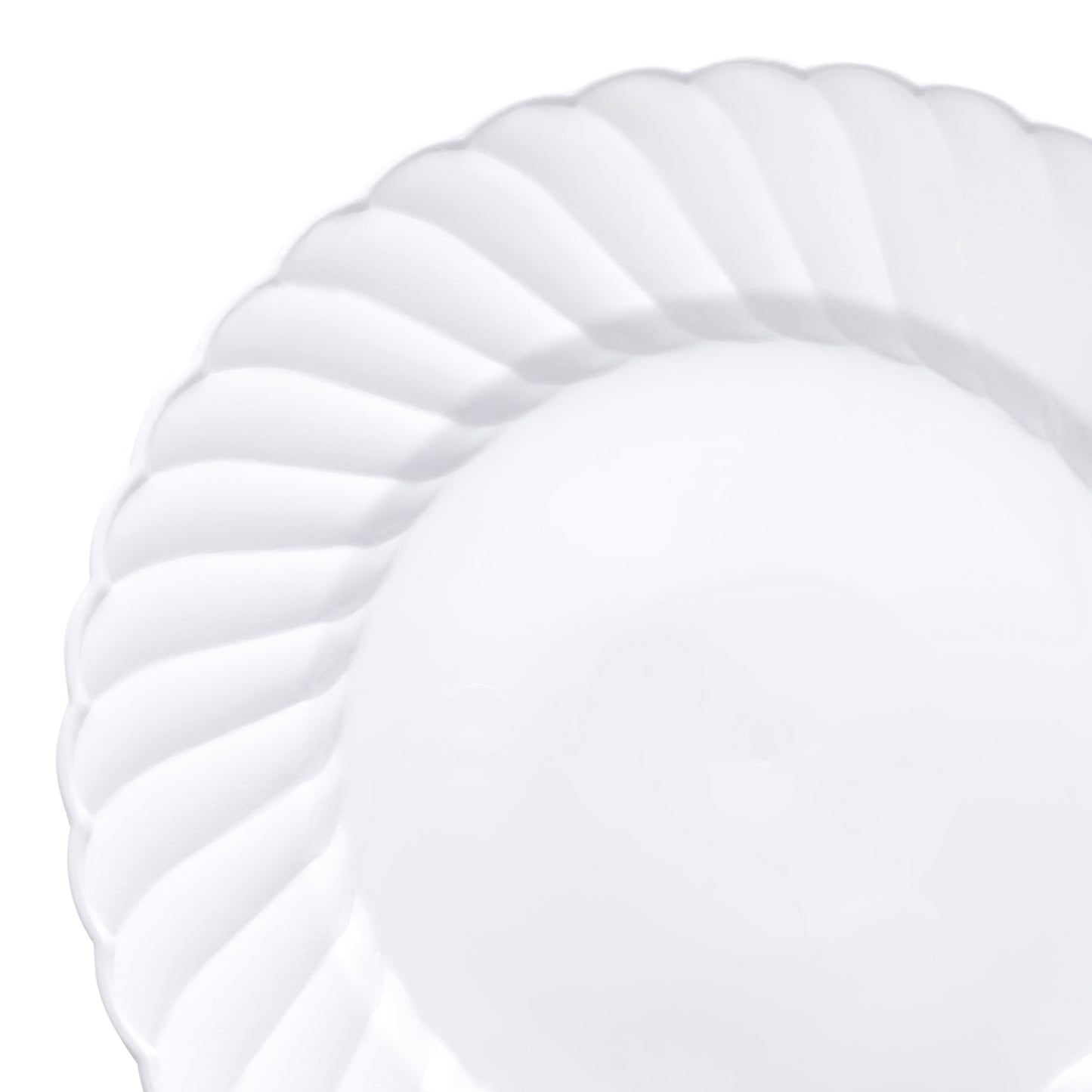 White Flair Plastic Appetizer/Salad Plates (7.5") | The Kaya Collection