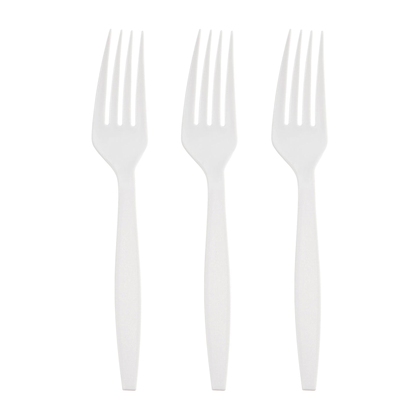 White Plastic Disposable Forks Secondary | The Kaya Collection