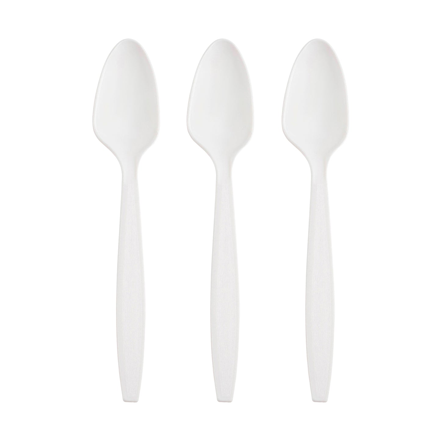 White Plastic Disposable Spoons Secondary | The Kaya Collection