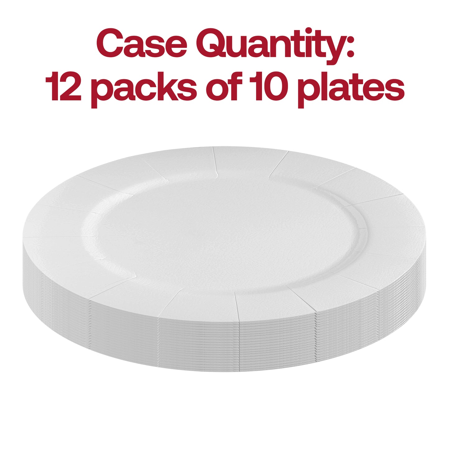 White Round Paper Charger Plates (13")
