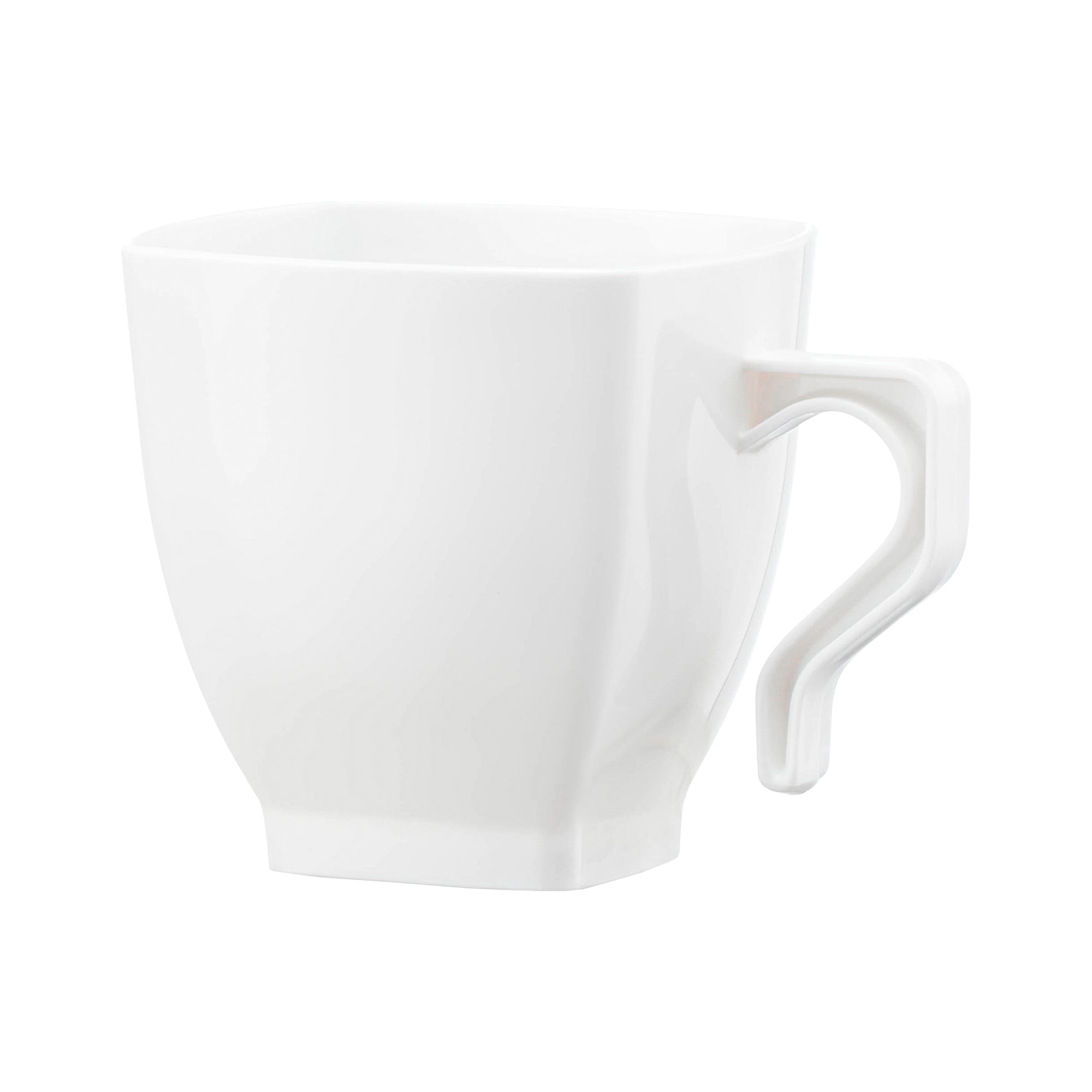 Plastic Cups - White Square Coffee Tea Cups