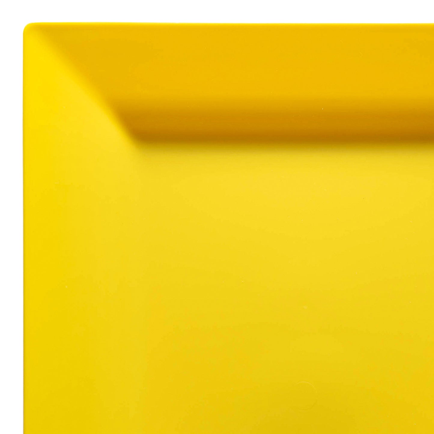 Yellow Square Disposable Plastic Cake Plates (6.5")