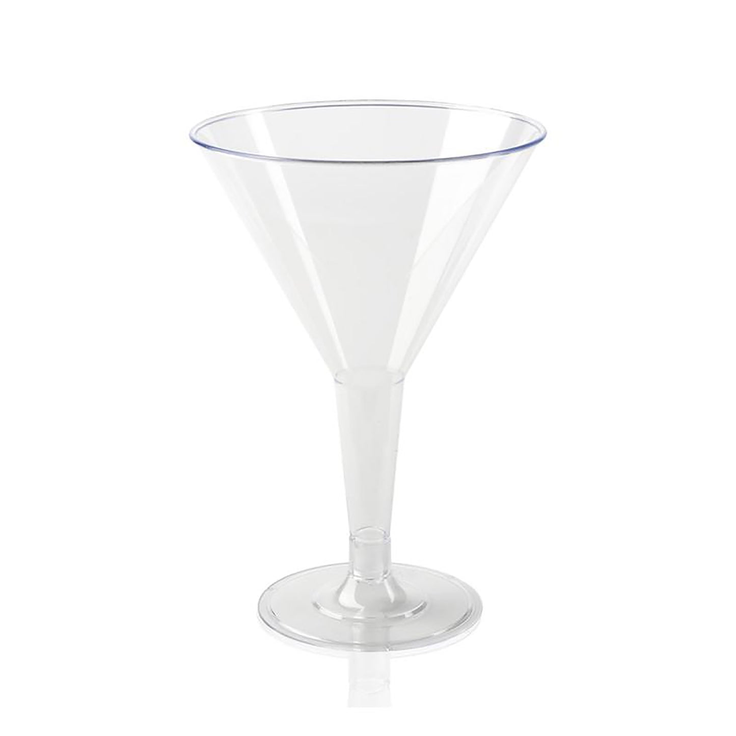 6 oz. Clear Disposable Plastic Martini Glasses | Kaya Collection