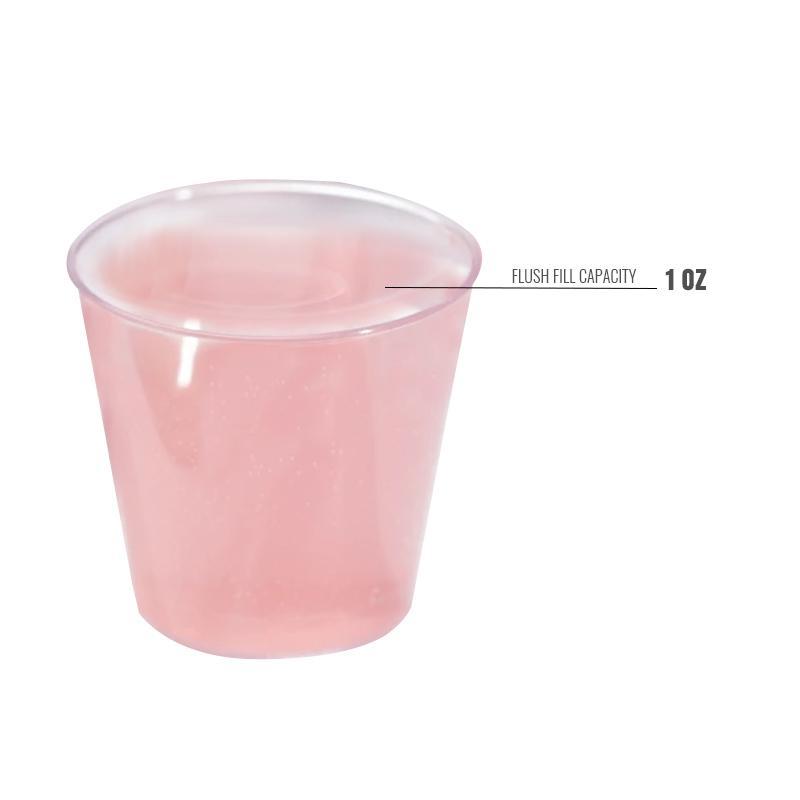 1 oz. Clear Disposable Plastic Shot Glasses