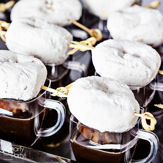Perfect End of Party—Mini Espresso Shots with Mini Donuts