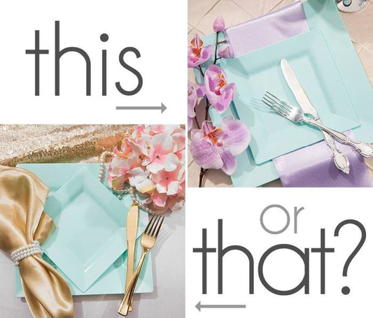 One Table, Two Visions: Showcasing the Artistry of Adaptable Disposable Dinnerware