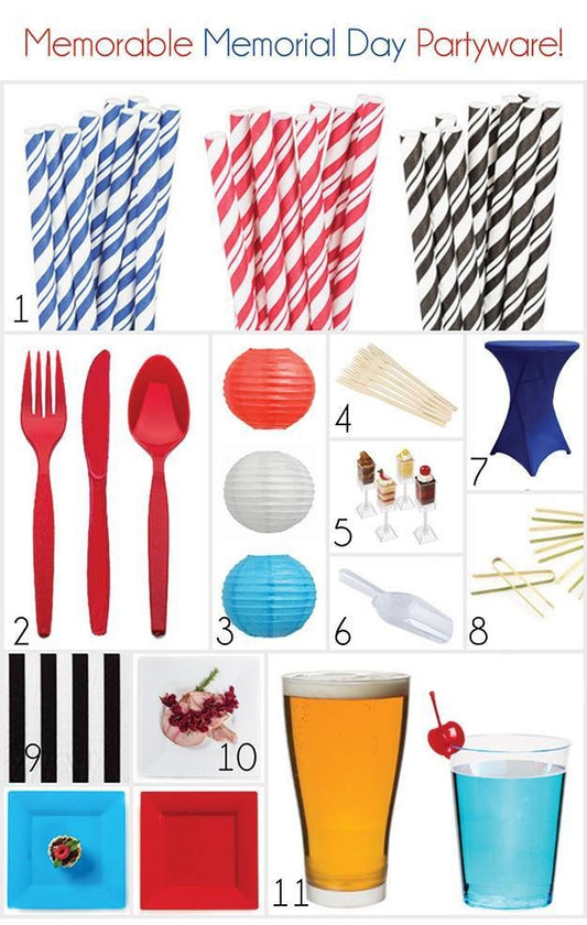 Memorable Memorial Day Partyware