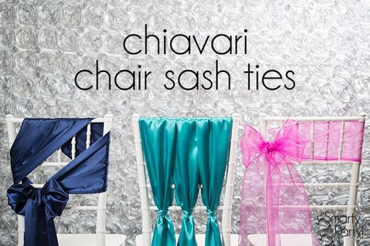 Elevate Your Wedding Decor: Chiavari Chair Sash Ties for Magical Ceremonies