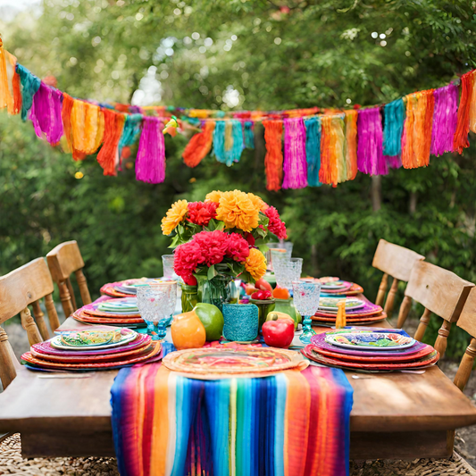 Colorful Celebrations: Outdoor Cinco de Mayo Tablescape Inspiration