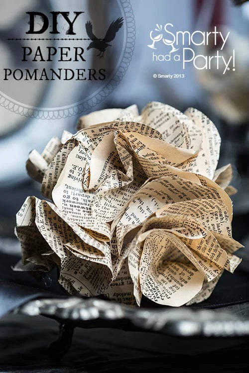 DIY Halloween Delights: Spinning Magic with Paper Pomanders🎃🕸️