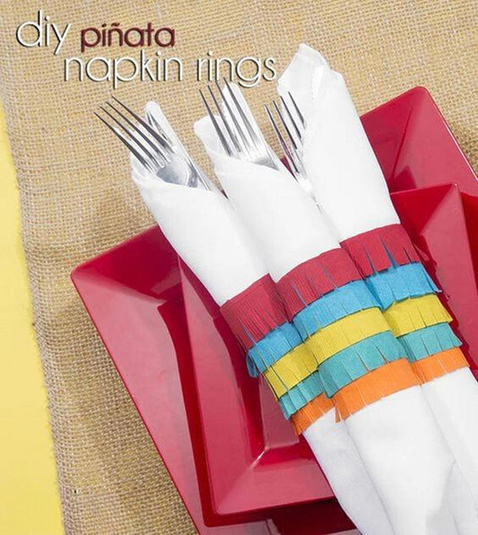 Cinco de Mayo Craft: DIY Piñata Napkin Rings for a Festive Table
