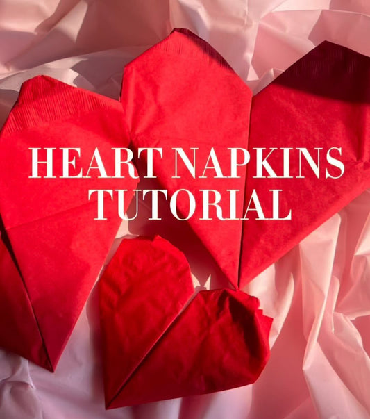 Crafting Love: DIY Heart-Shaped Napkins Tutorial
