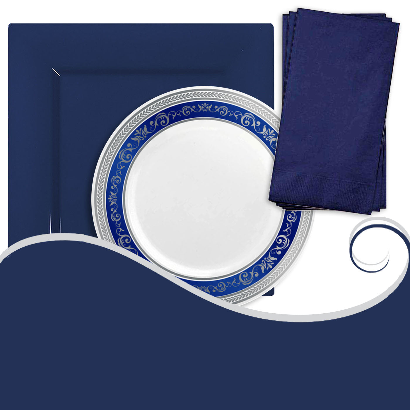 Blue Party Dinnerware