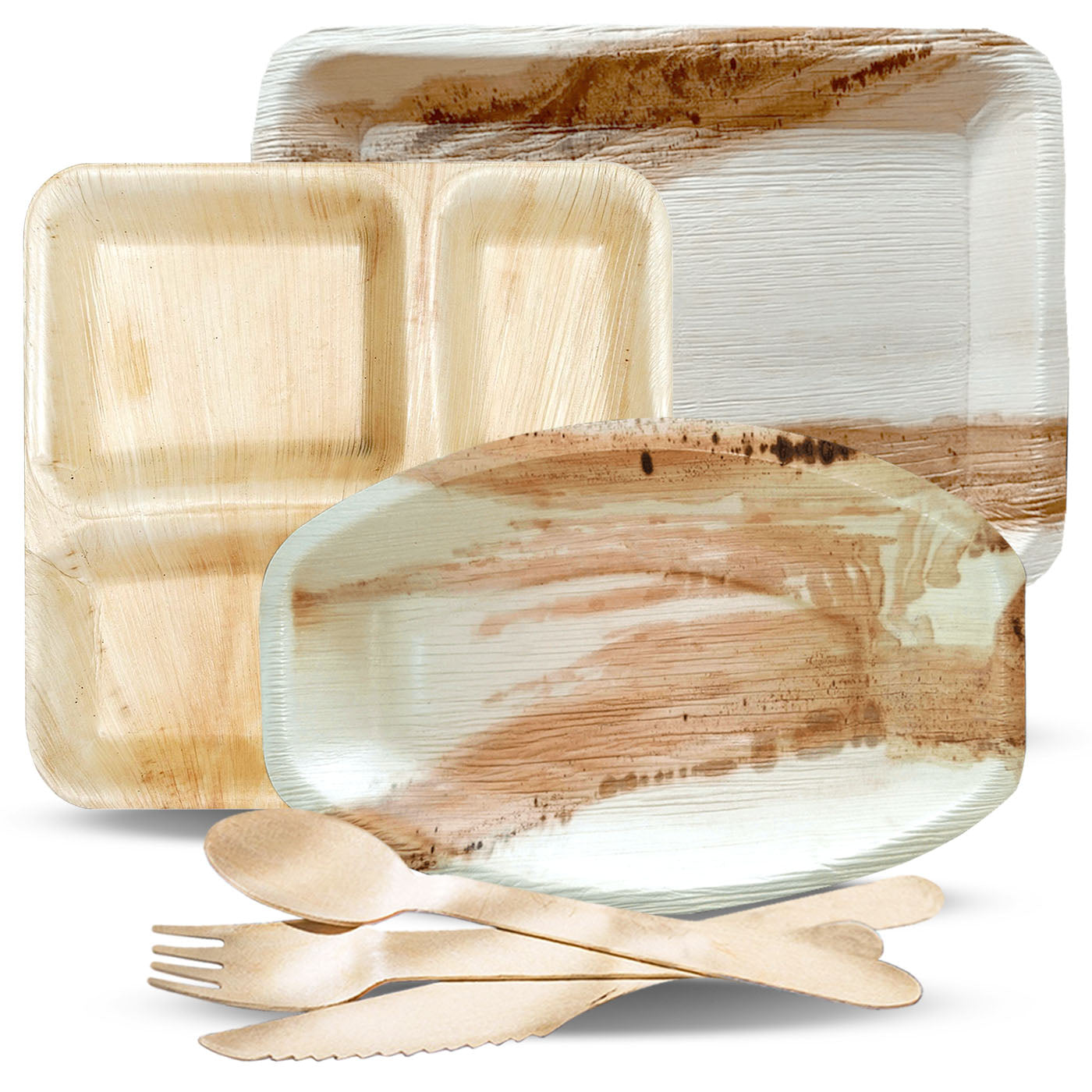 EcoFriendly Disposable Wedding Party Dinnerware Kaya Collection