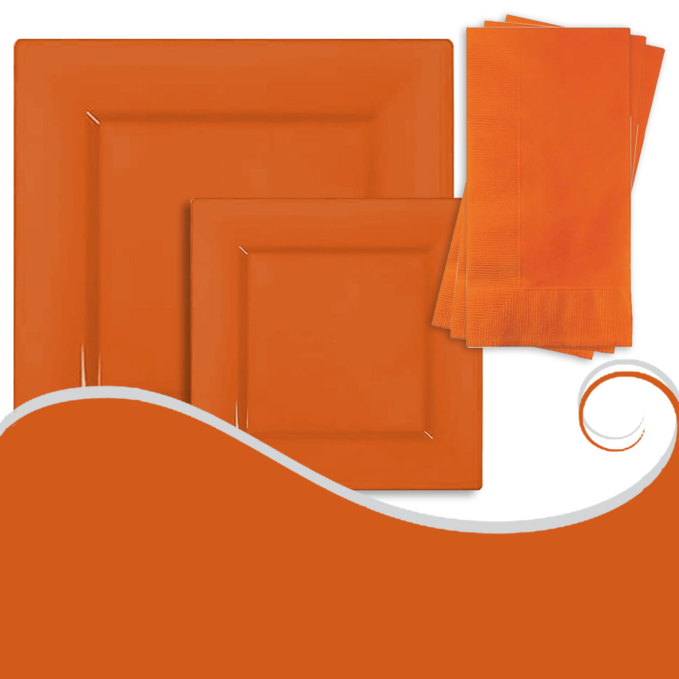 Orange Party Dinnerware