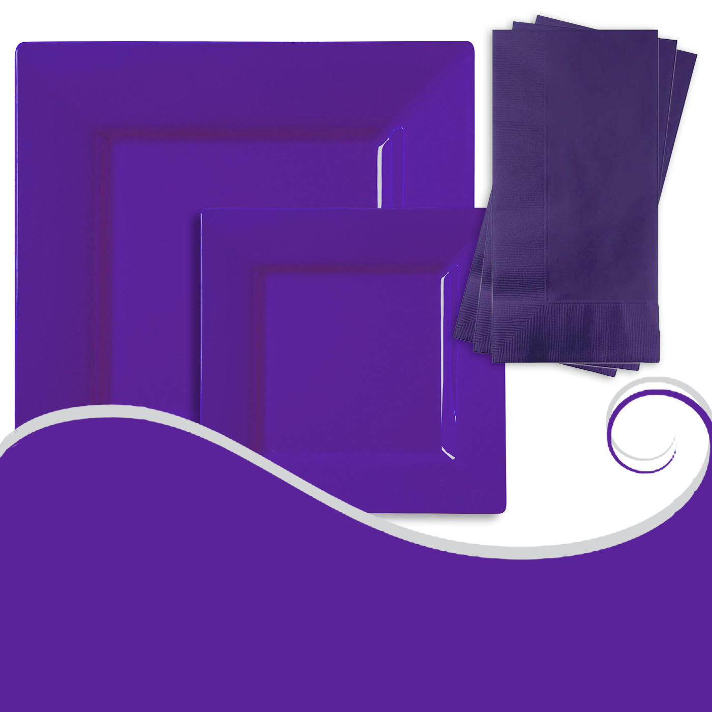 Purple Party Dinnerware