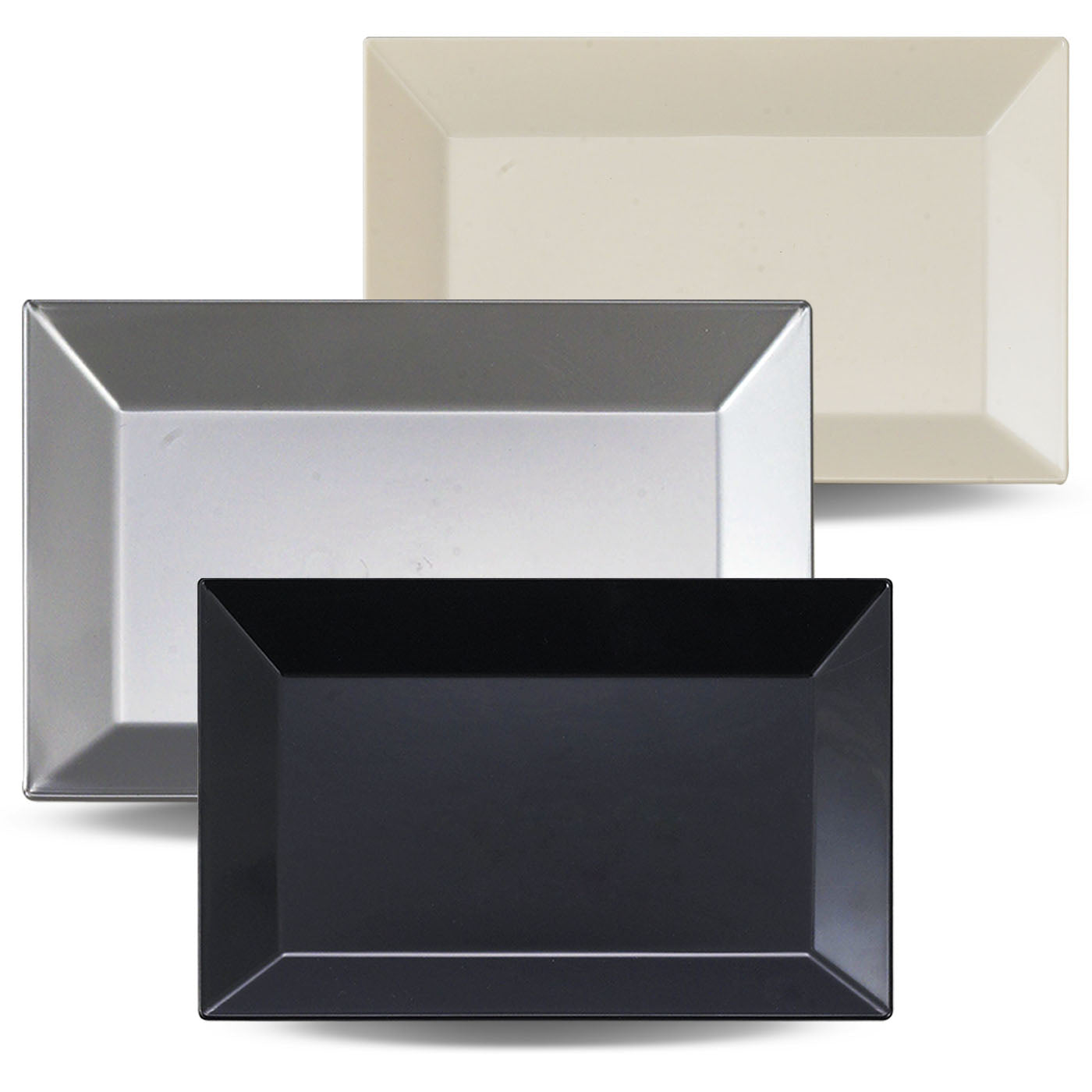 Rectangle Collection | Party Plastic Dinnerware | Kaya Collection – The ...