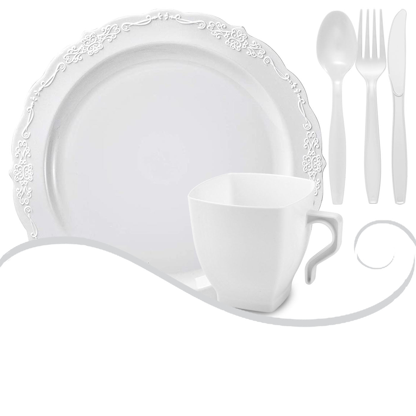 White Party Dinnerware