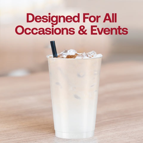 12 oz. Clear White Disposable Plastic Party Cups