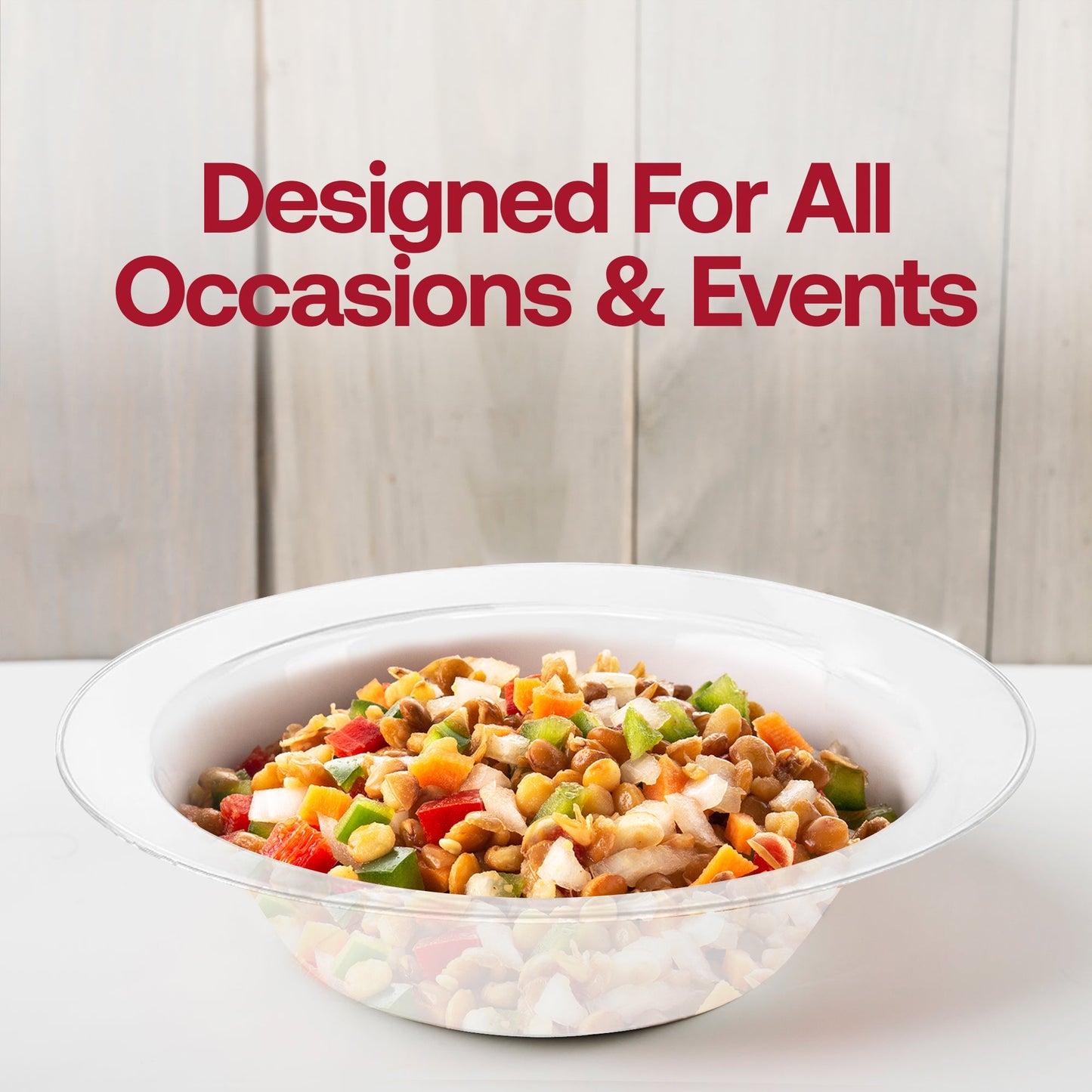 Clear Economy Round Plastic Soup Bowls (12 oz.)