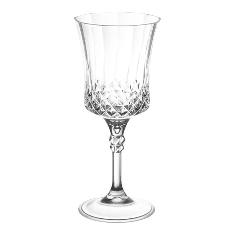 11 oz. Clear Crystal Cut Disposable Plastic Wine Goblets