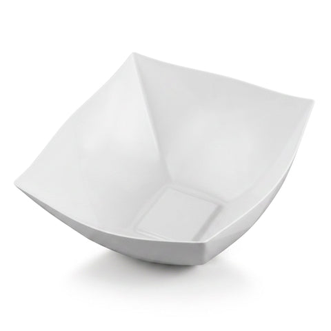 32 oz White Wave Square Bowls