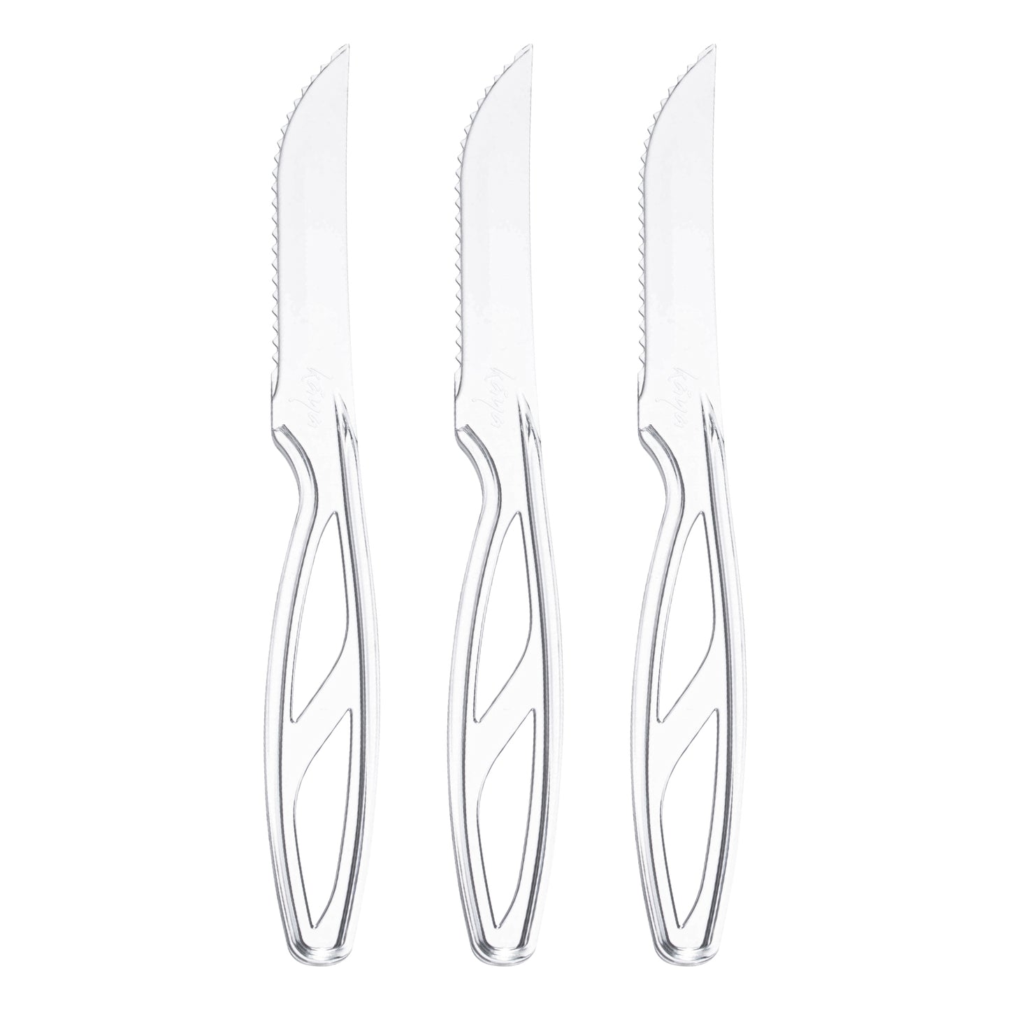 Clear Plastic Disposable Steak Knives