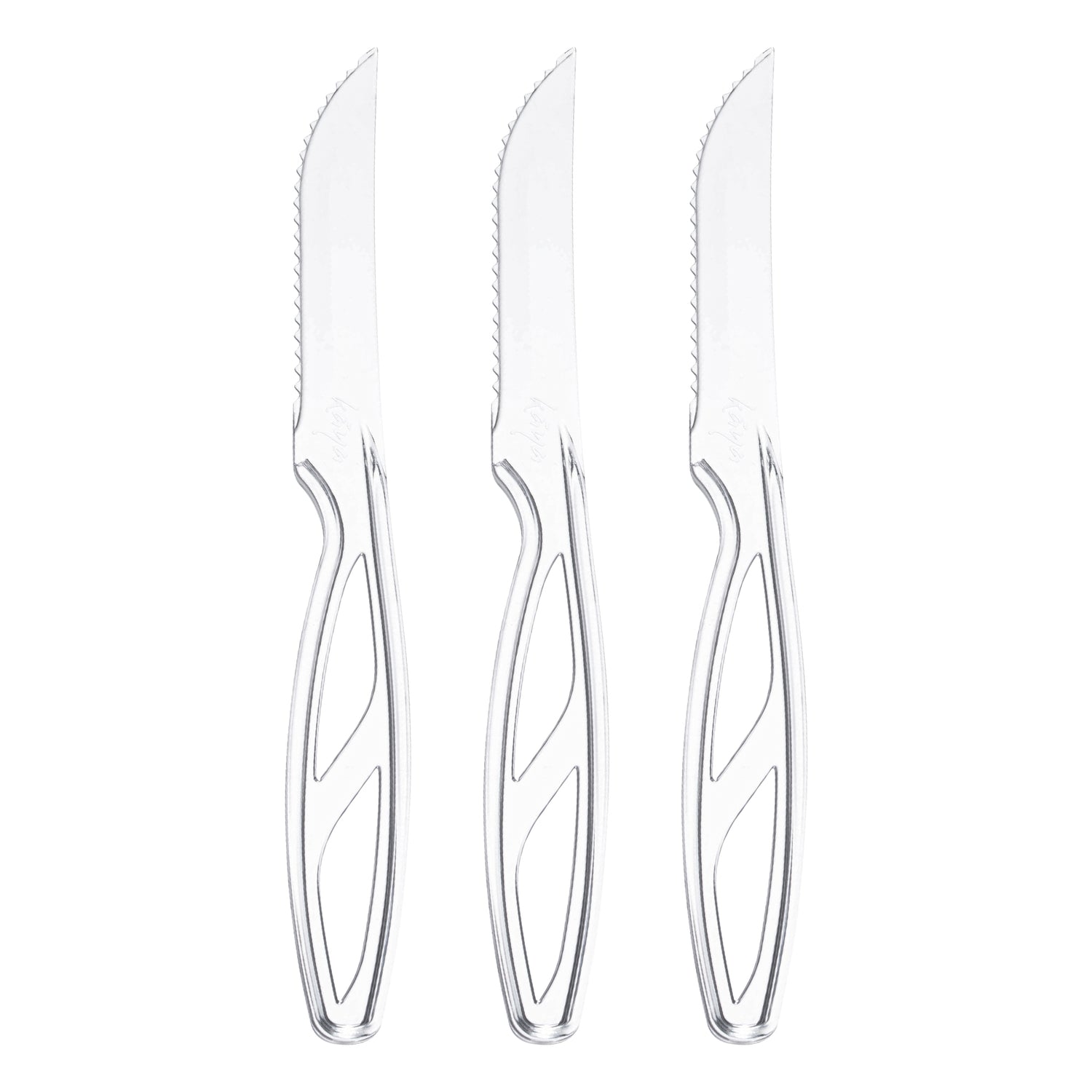 Plastic Knives Clear Disposable Steak Knives Kaya Collection The