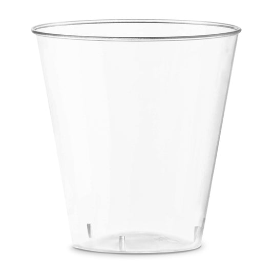 2 oz. Clear Round Disposable Plastic Shot Glasses