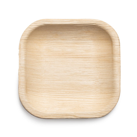 The Square Palm Leaf Disposable Eco-Friendly Pastry Plate (4