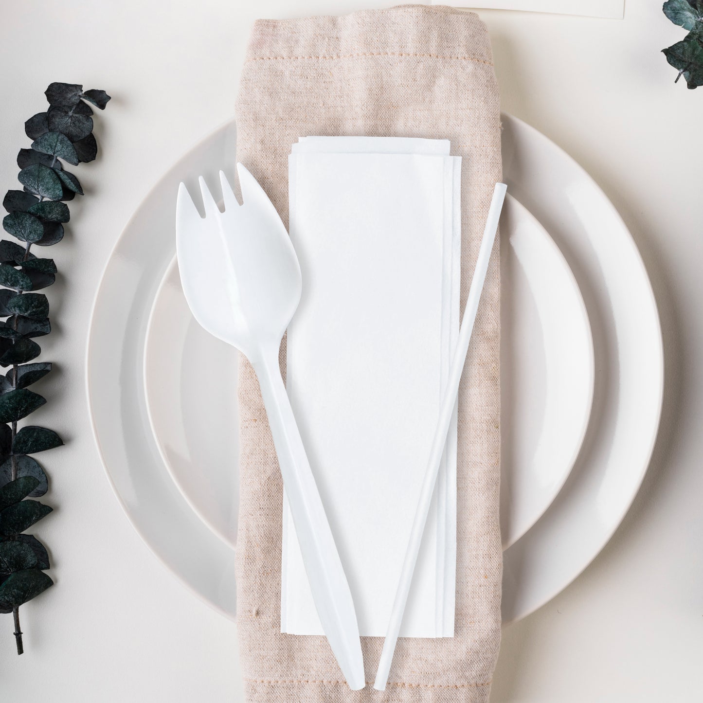 MW Cutlery Kit - Spork, Napkin and Milk Straw
