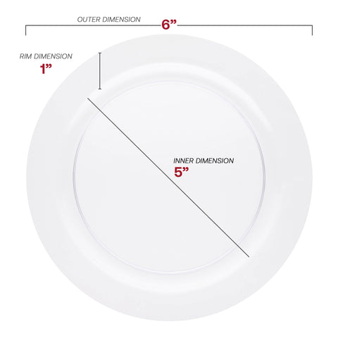 Clear Economy Round Plastic Pastry Plates (6.25