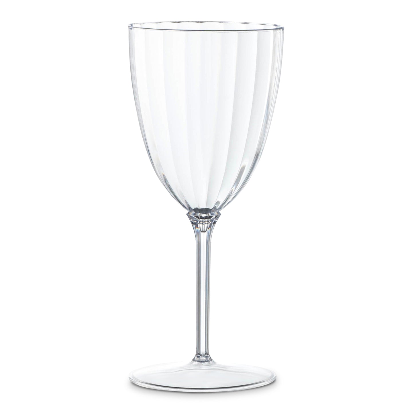 7 oz. Clear Round Plastic Wine Goblets