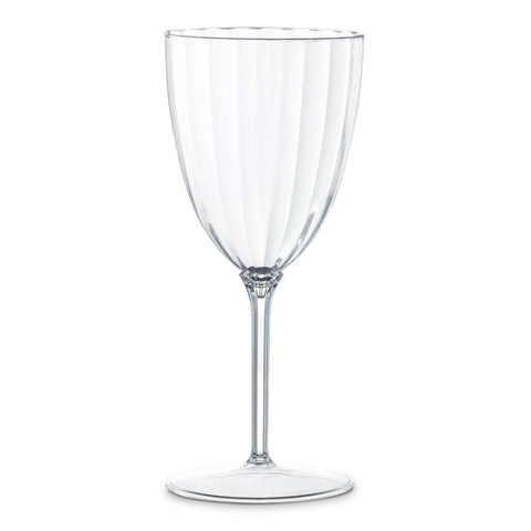 7 oz. Clear Round Plastic Wine Goblets