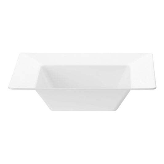 White Square Disposable Plastic Soup Bowls (12 oz.)