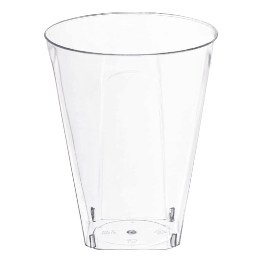 7 oz. Clear Square Bottom Plastic Disposable Cups