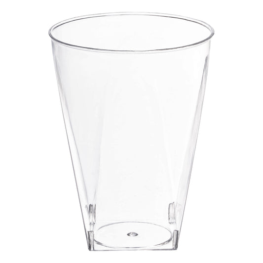 10 oz. Clear Square Bottom Plastic Disposable Cups