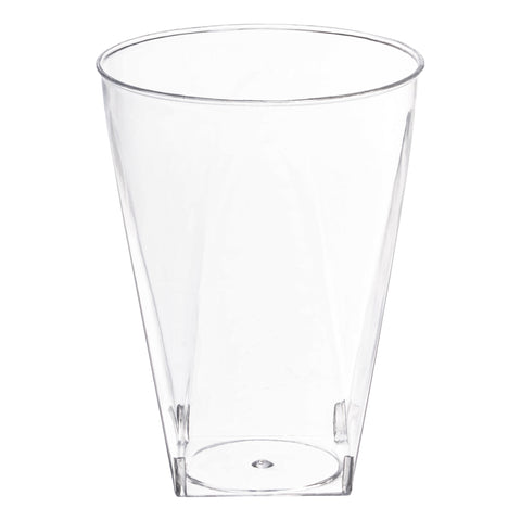 10 oz. Clear Square Bottom Plastic Disposable Cups