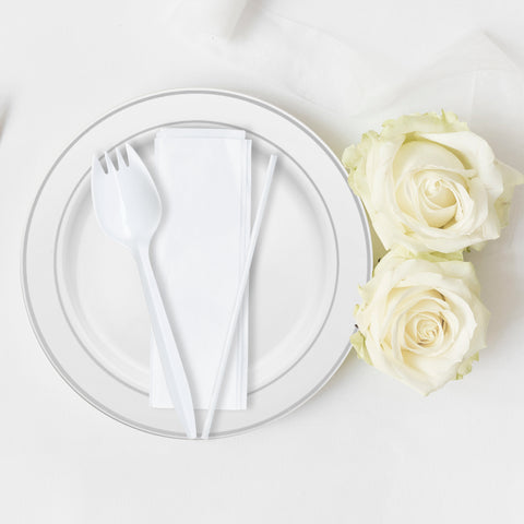 MW Cutlery Kit - Spork, Napkin and Milk Straw